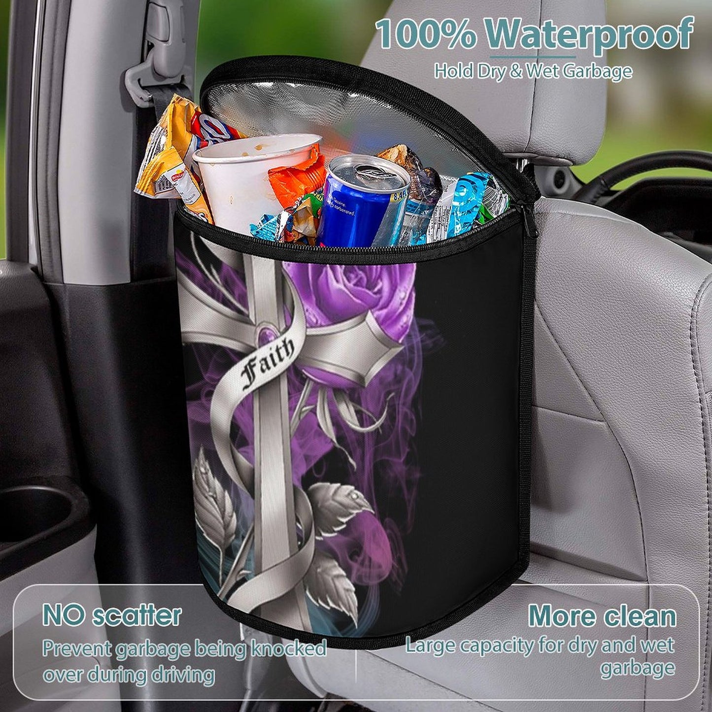 Faith Collapsible Car Trash Bin