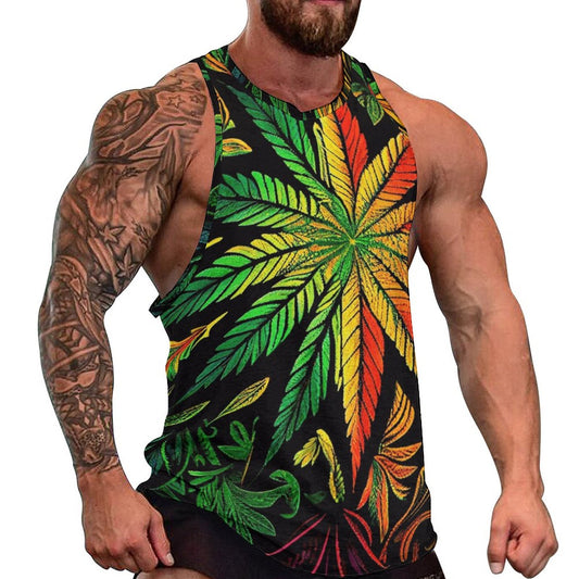 Colorful Flower Men's Next Level Tank Top