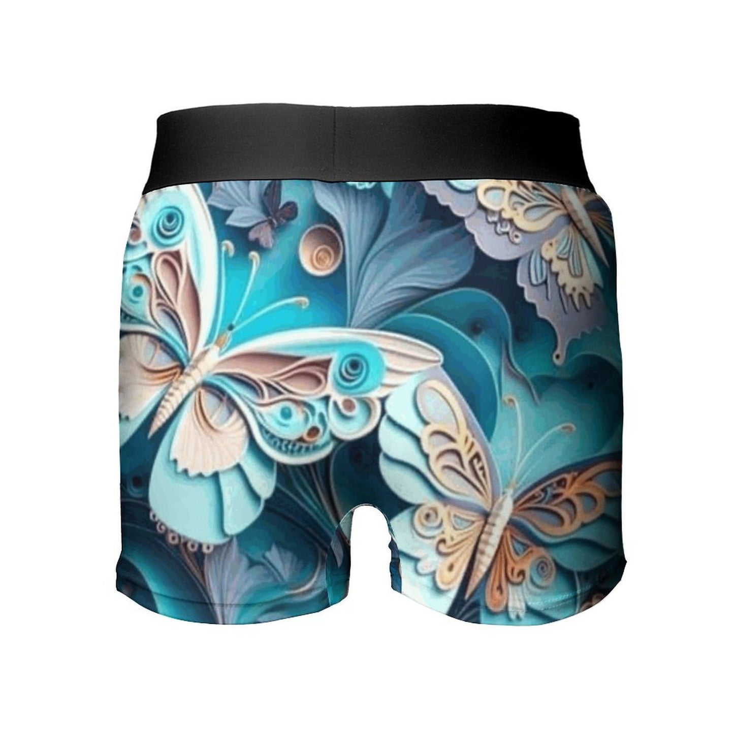 Blue Butterfly Boxer Briefs