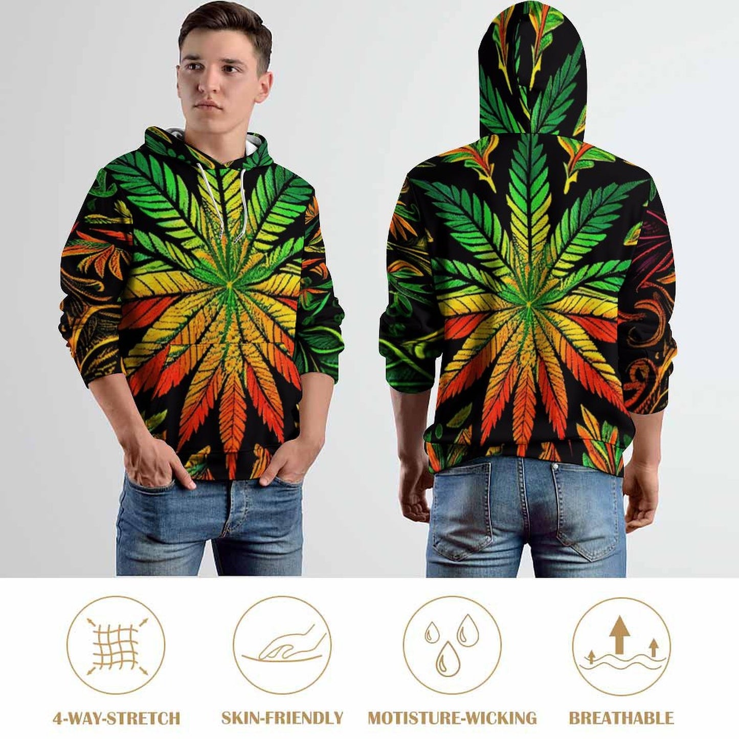 Colorful Flower  Hoodie