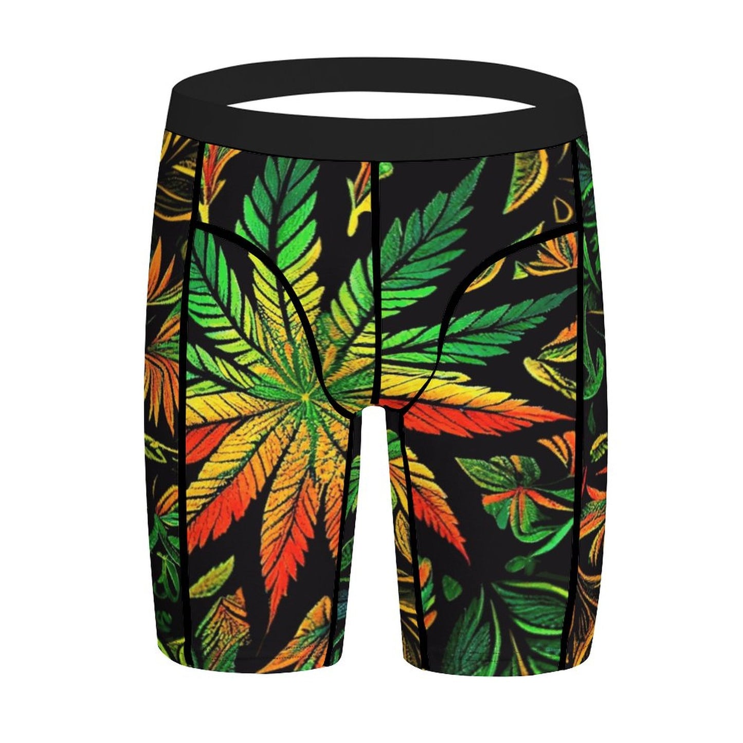 Colorful Flower Men's Compression Shorts