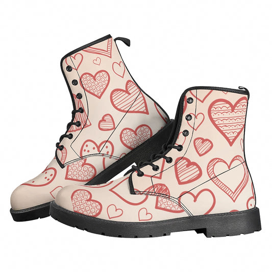 Valentine Heart Martin Boots