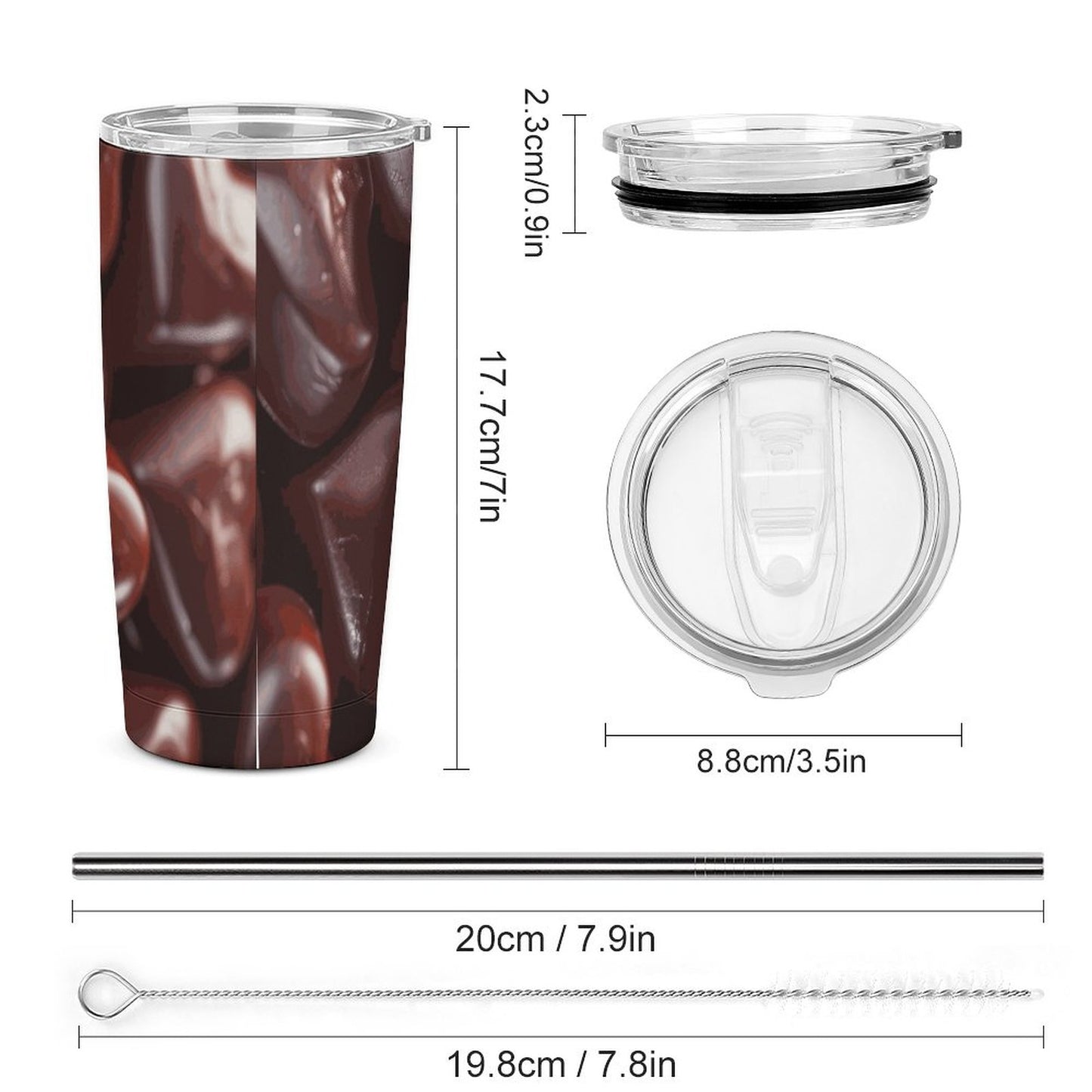 Chocolate Travel Mug (All-Over Printing)