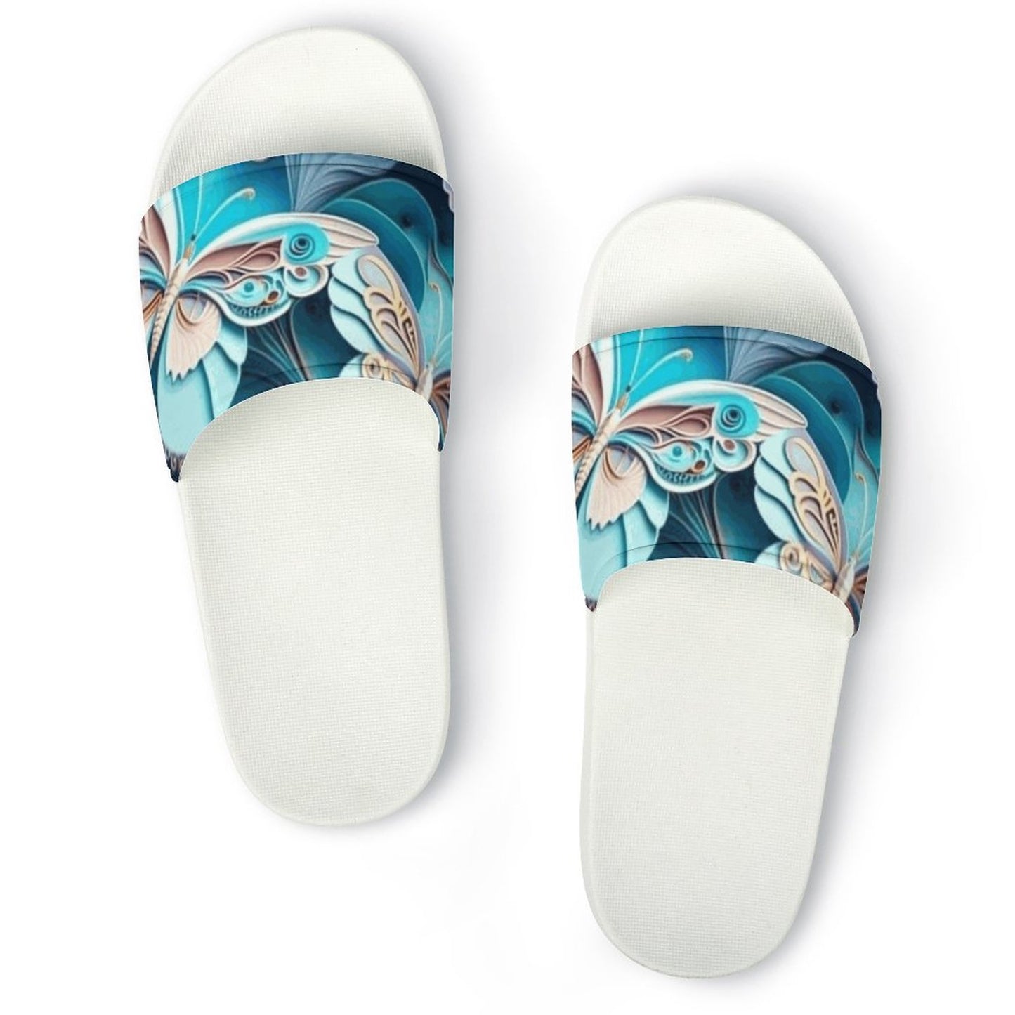 Blue Butterfly Casual Unisex Slippers