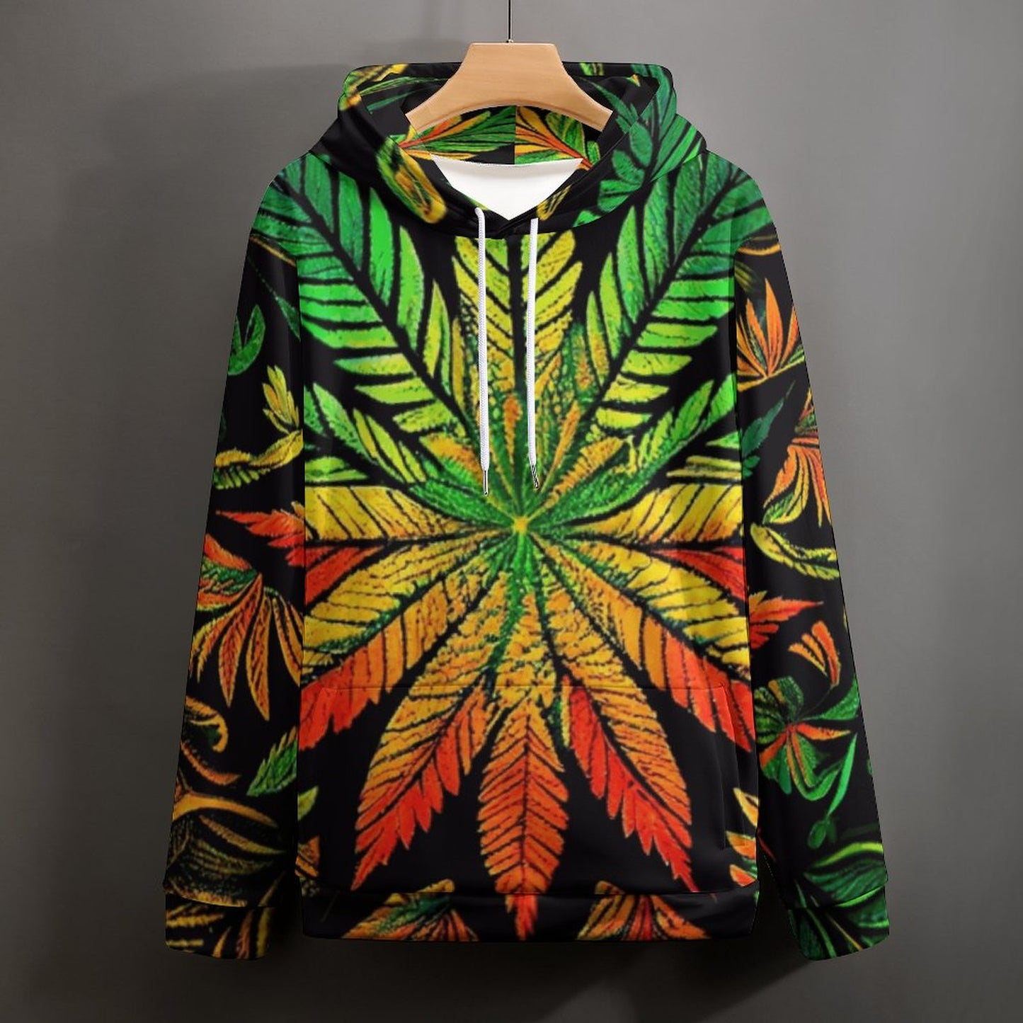 Colorful Flower Hoodie with Double-layer Cap