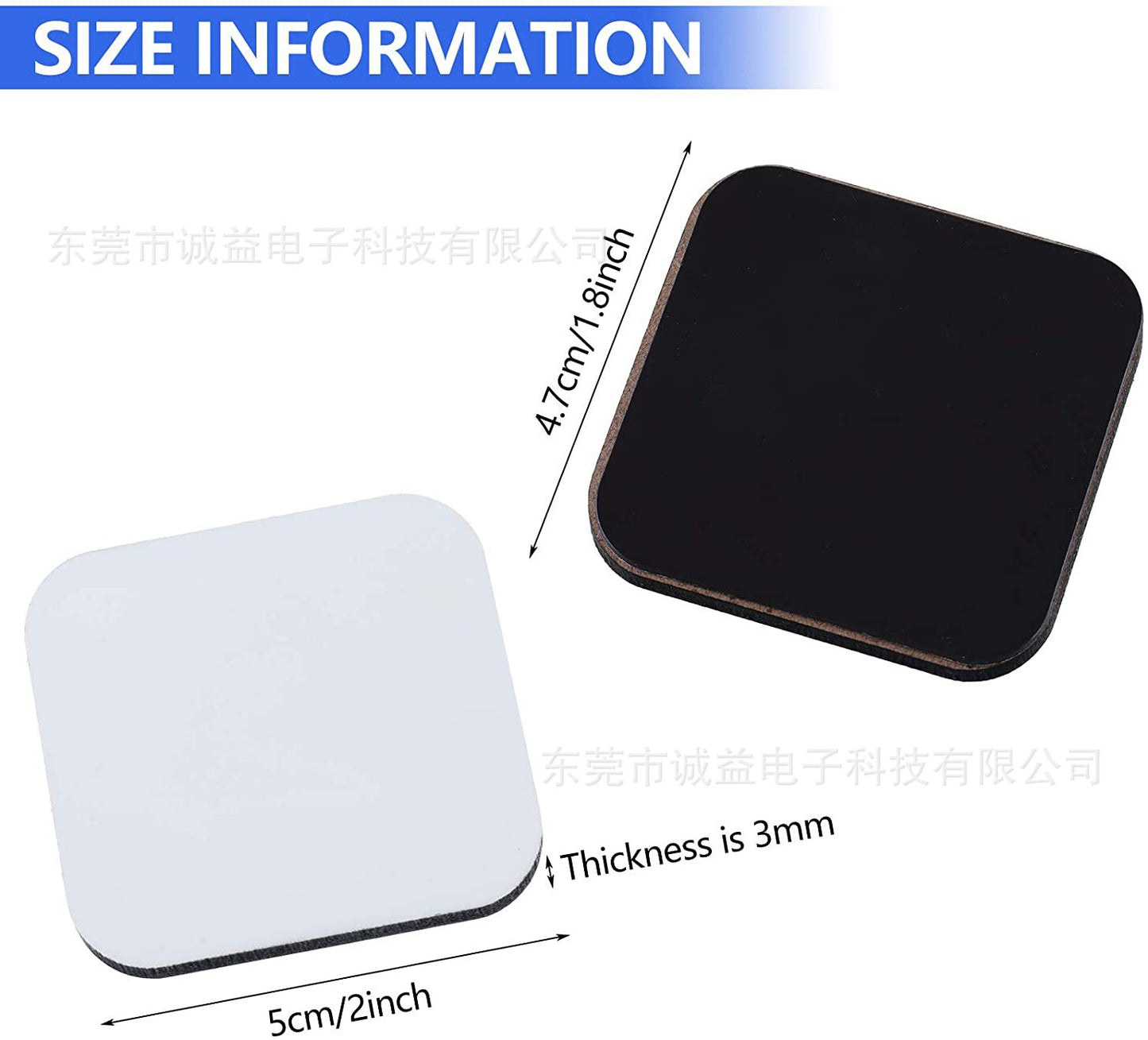 Sublimation Magnet Sublimation Blank Refrigerator Sticker Heat Transfer Magnet