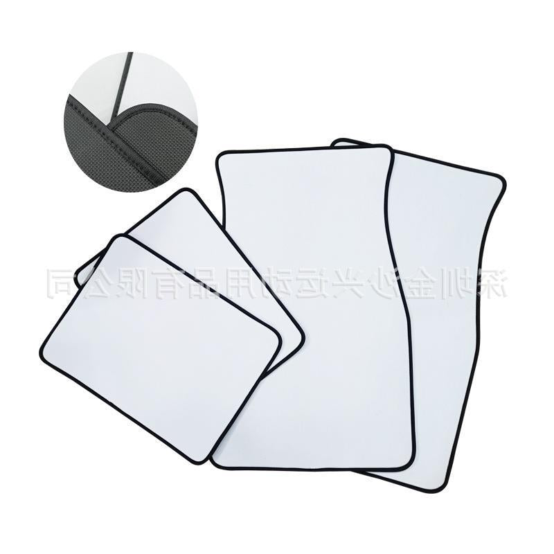 Blank White Non-slip Car Floor Mat For Sublimation Decoration Car Floor Mat