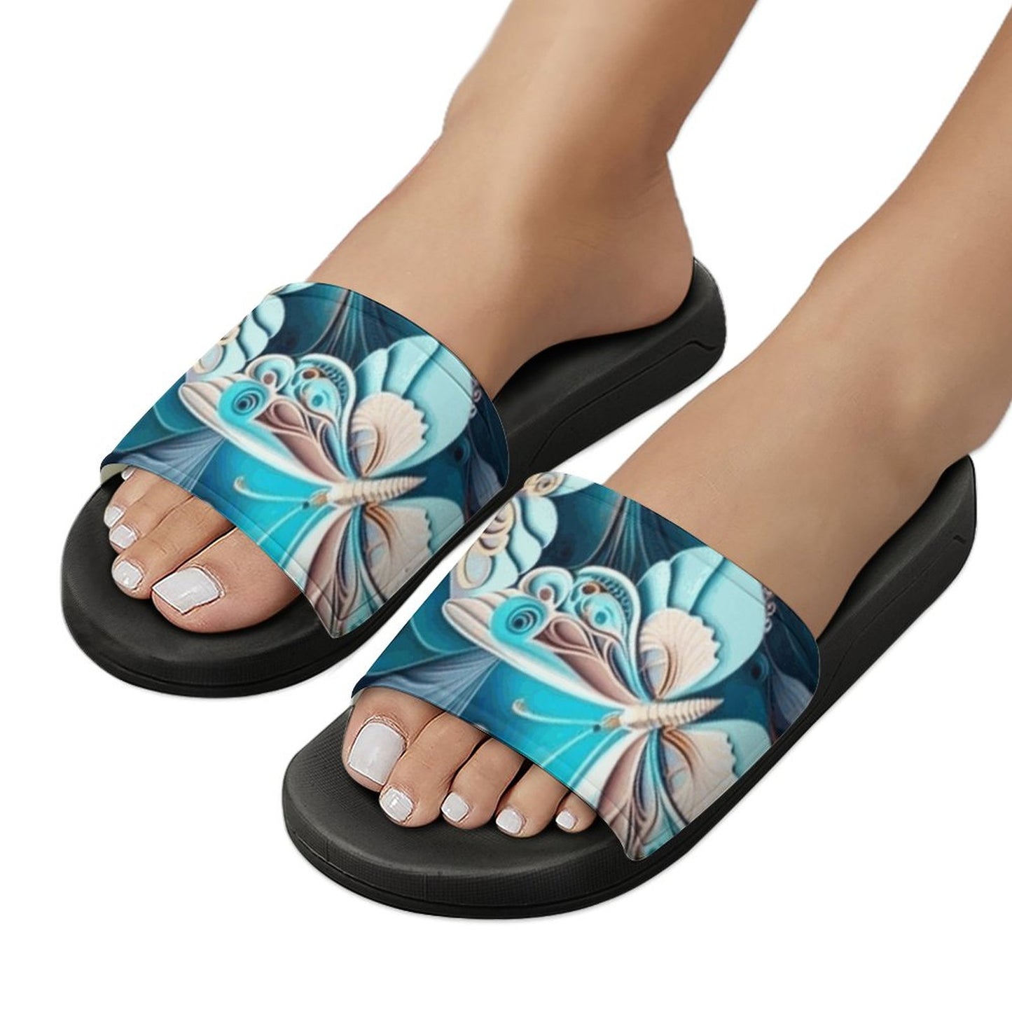 Blue Butterfly Casual Unisex Slippers