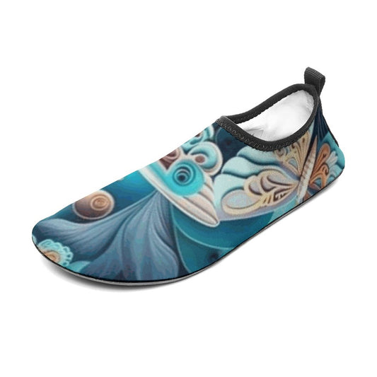 Blue Butterfly Shoes for Beach, Pool and Water Activities