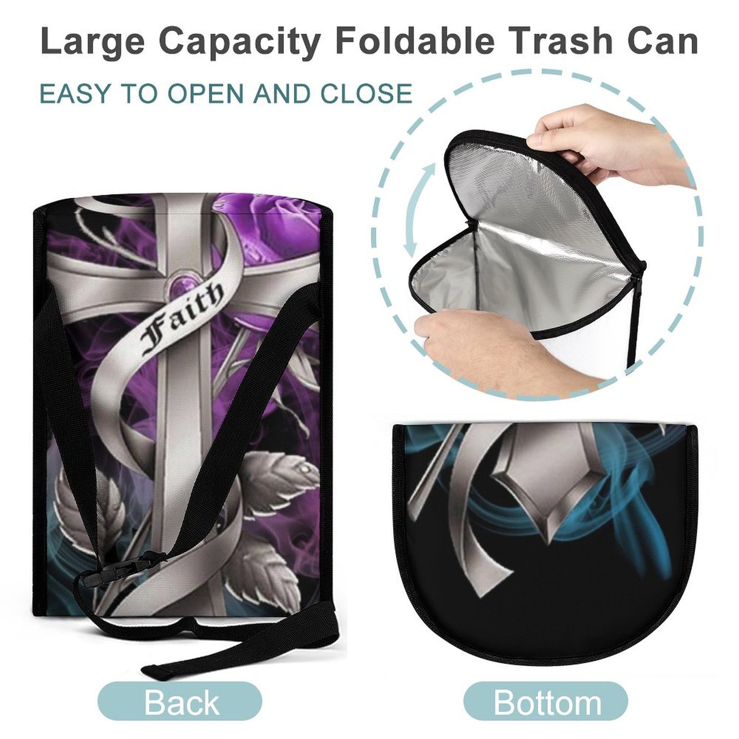 Faith Collapsible Car Trash Bin