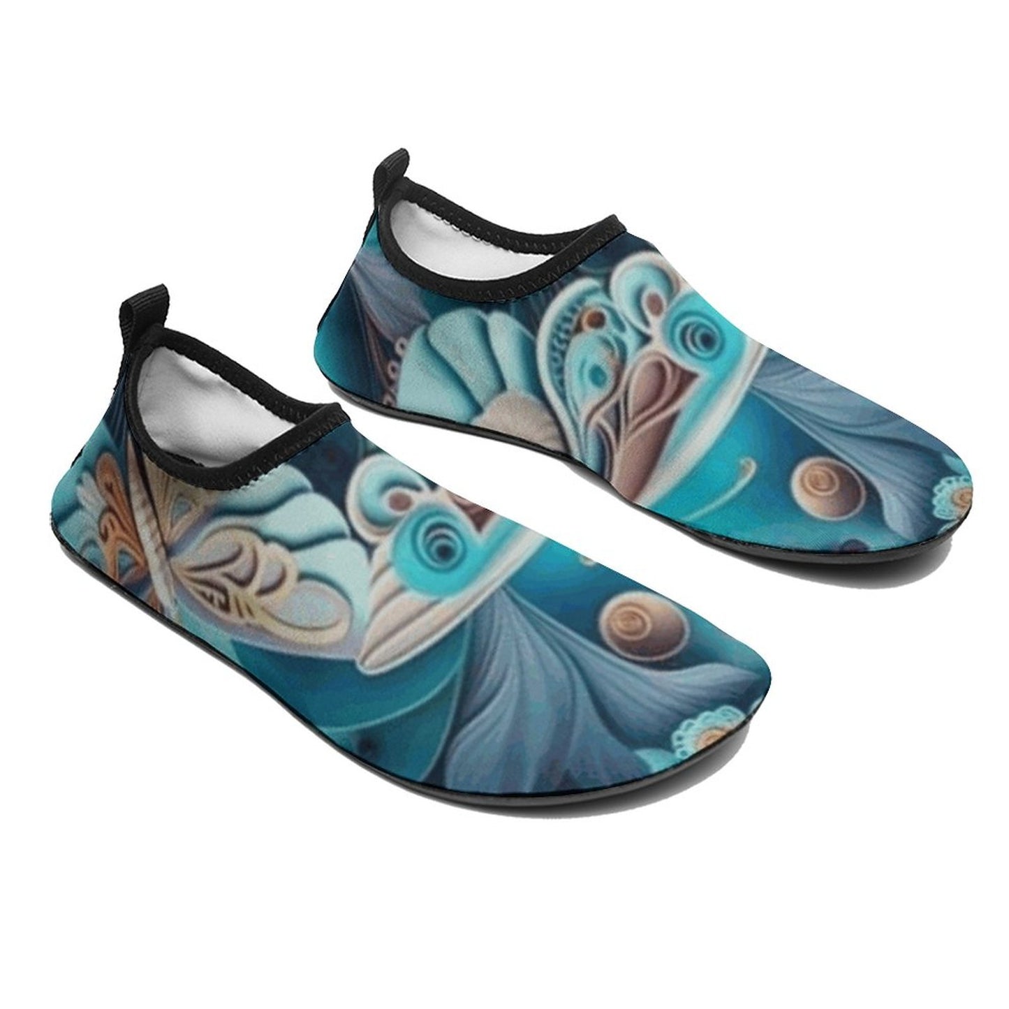 Blue Butterfly Shoes for Beach, Pool and Water Activities