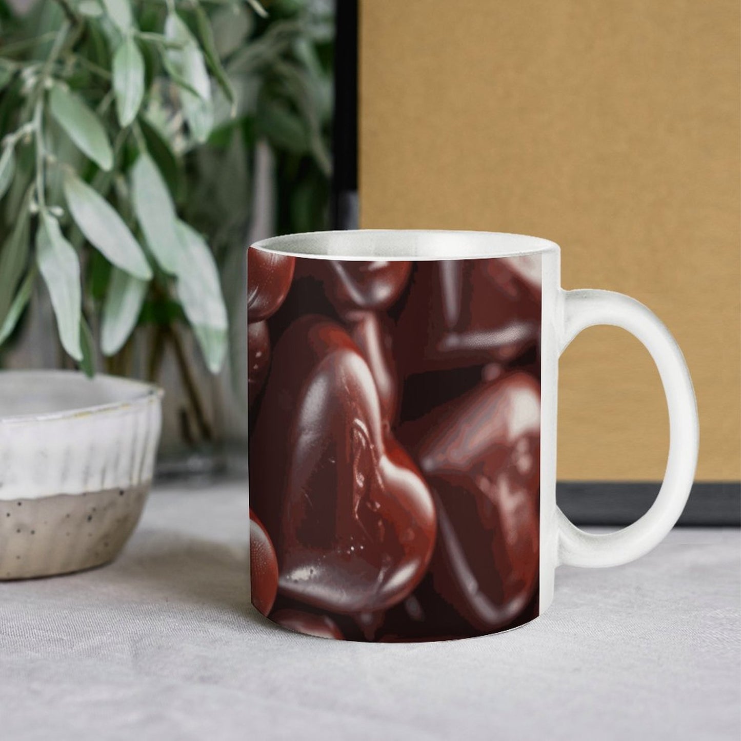 Chocolate White Mug (All-Over Printing)