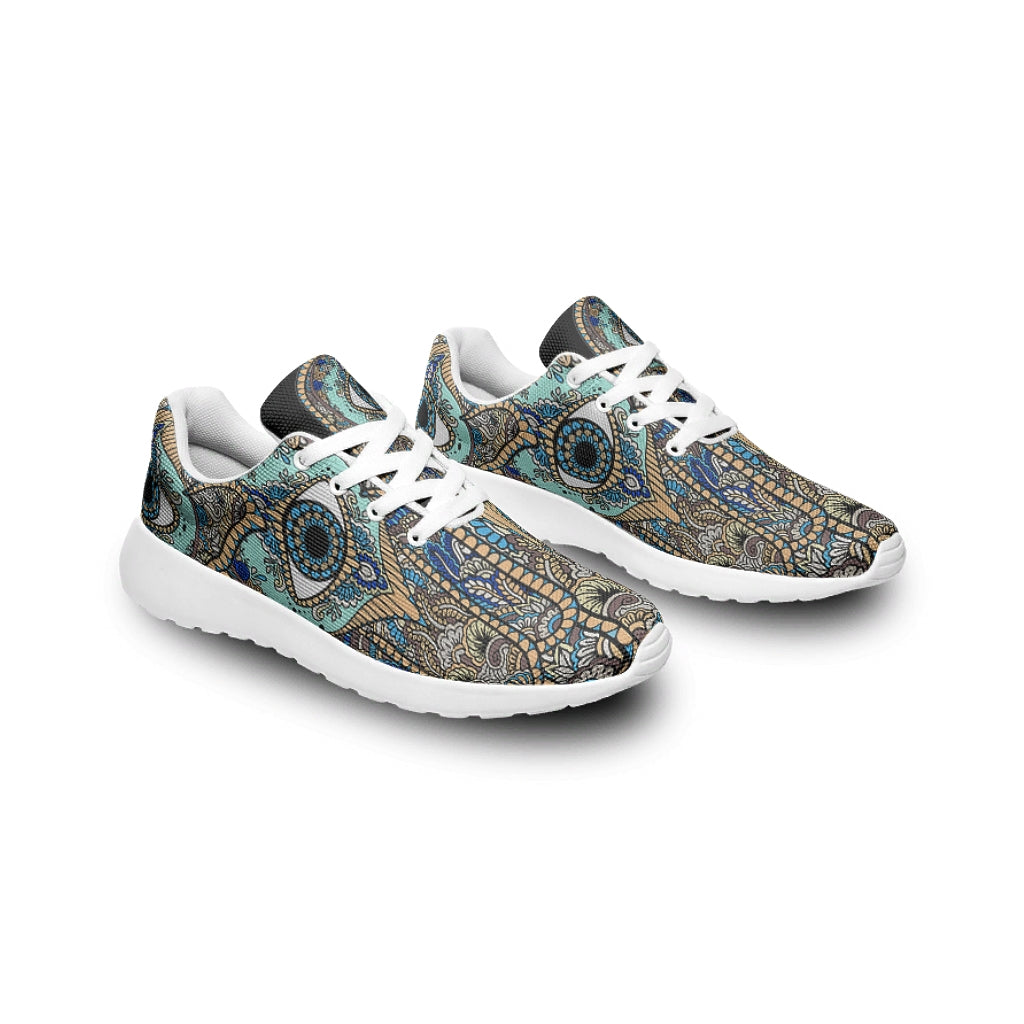 Hamsa Hand Yoga Eyes Classic Running Shoes