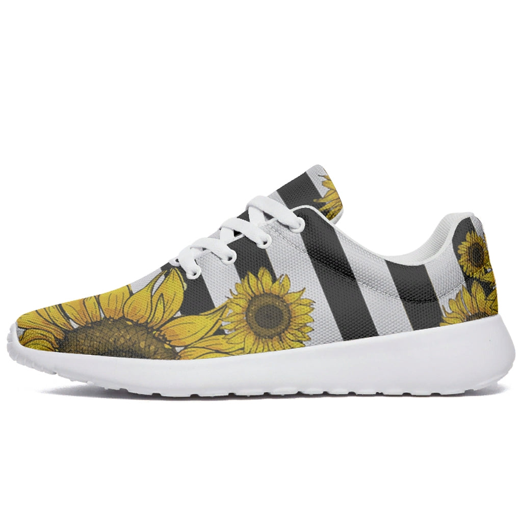 Sunflower Black White Tennis Sneakers