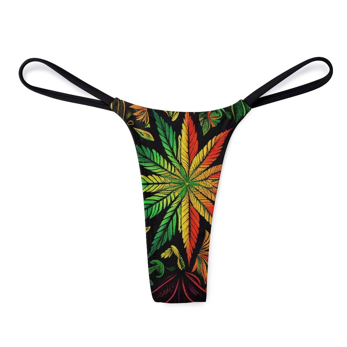 Colorful Flower Thong Panties