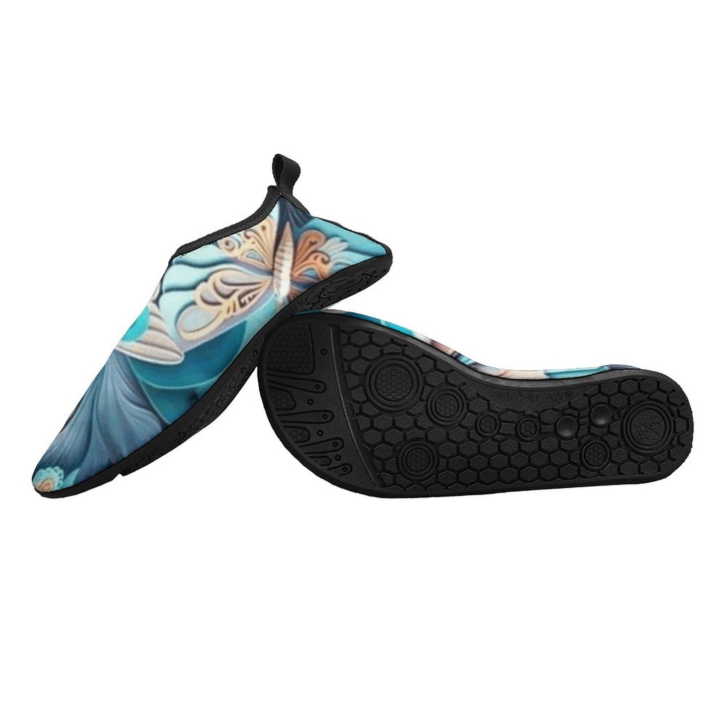 Blue Butterfly Shoes for Beach, Pool and Water Activities