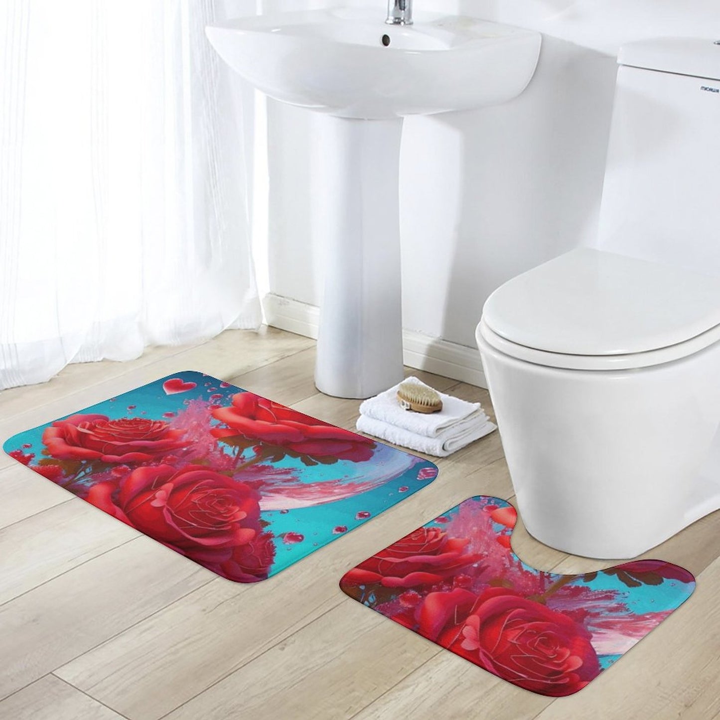 Coral Velvet Floor Mat Set of 2-19.7"x31.5"